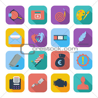 Color flat icons 8
