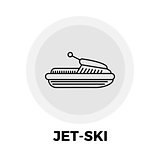 Jet-Ski Line Icon