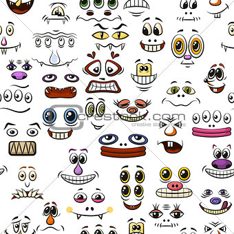 Monster Faces, Seamless