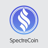 Spectrecoin Cryptocurrency - Vector Web Icon.