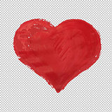 Red Heart Symbol Isolated