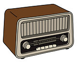 The retro lamp radio