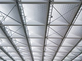 Modern ceiling of the new office building.