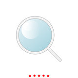 Magnifying glass or loupe it is icon .