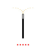 Magic wand it is icon .