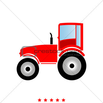 Tractor it is icon .