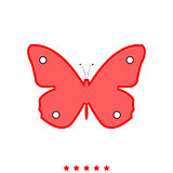 Butterfly it is icon .