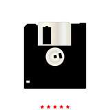 Floppy disk it is icon .