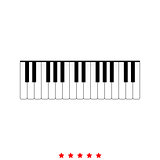 Piano keys it is icon .