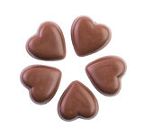 dark chocolate hearts