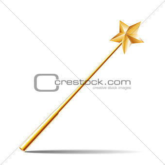 Magic Wand with gold star