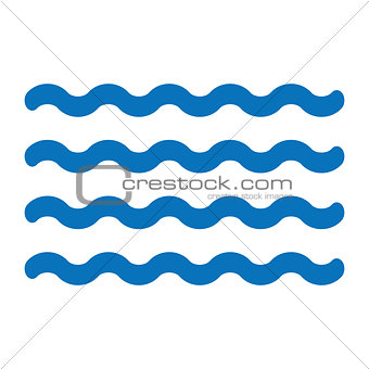 Waves vector icon