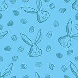 Vector Happy Easter seamless pattern