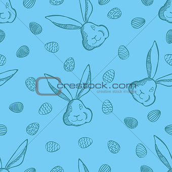 Vector Happy Easter seamless pattern