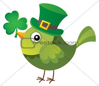 St Patricks Day theme with bird image 1