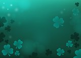 Three leaf clover abstract background 4