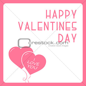 Happy valentines day card - creative design