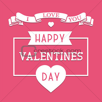 Happy valentines day background. Romantic greeting card,poster, brochure, cover