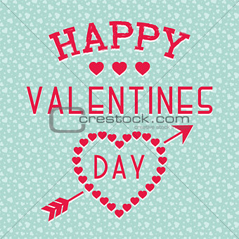 Happy valentines day background. Seamless hearts pattern. Romantic greeting card,poster,brochure,cover,template