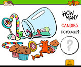 counting candies educational activity game