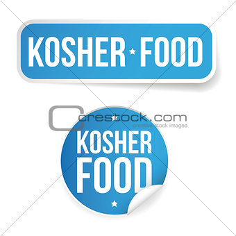 Kosher food label sticker