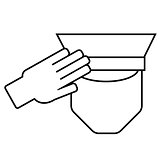 Icon of a saluting serviceman