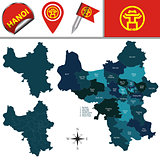 Map of Hanoi with Divisions