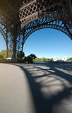 Eiffel tower view inside