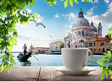 A cup of coffee in Venice