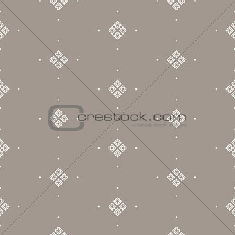 Taupe simple seamless vector pattern.