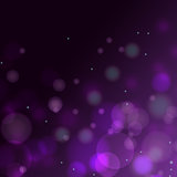 Violet purple bokeh gradient vector background.
