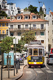 Famous tram No.28 of Lisbon. Portugal