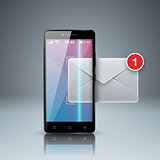 Digital gadget, smartphone tablet, mail, email, envelope icon. B
