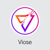 Voise Cryptographic Currency Coin. Vector Element of VOISE.