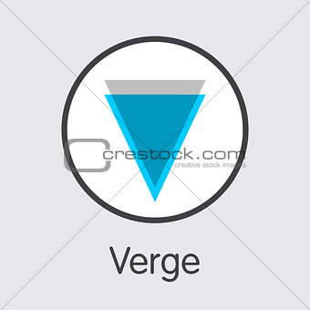 Verge Virtual Currency - Vector Logo.
