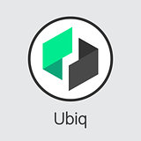 Ubiq - Digital Currency Symbol.