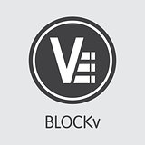 Blockv - Blockchain Cryptocurrency Graphic Symbol.
