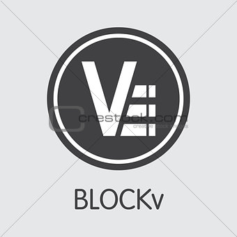 Blockv - Blockchain Cryptocurrency Graphic Symbol.