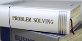 Problem Solving - Business Book Title. 3d