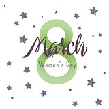 International women's day greeting card