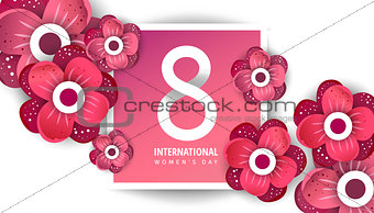 International women's day greeting card