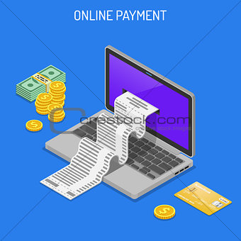 Internet Shopping and Online Payments Concept