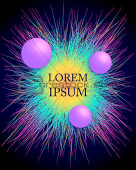Abstract lines and 3d balls