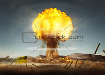 Nuclear Explosion Mushroom Cloud