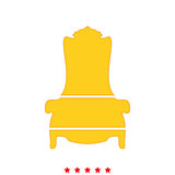 Throne it is icon .
