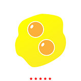 Scrambled eggs it is icon .