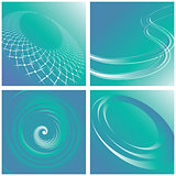 Abstract turquoise backgrounds