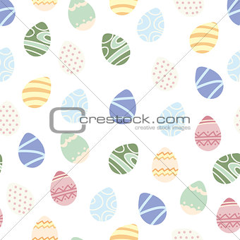Happy easter background. easter egg. seamless endless vector pattern for design