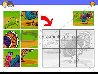 jigsaw puzzles with turkey animal character