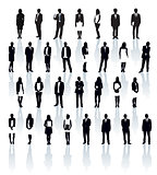 Businesspeople silhouettes
